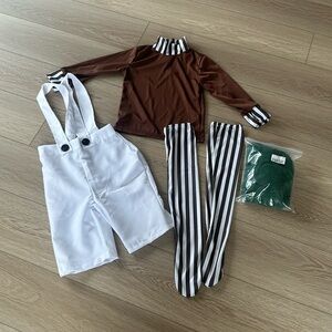 Oompa Loompa Inspired Costume, size kids medium (~size 8)